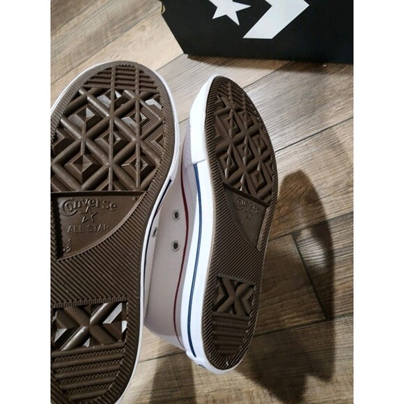 Converse Women's 6.5 Wedge Platform Sneakers Hi Top White CTAS A11908C - Picture 2 of 8